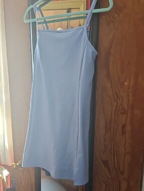 Old Navy Light Blue Mini Slip Skirt